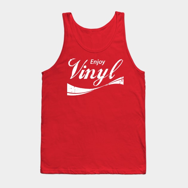 Enjoy Vinyl Record Tank Top by CHROME BOOMBOX